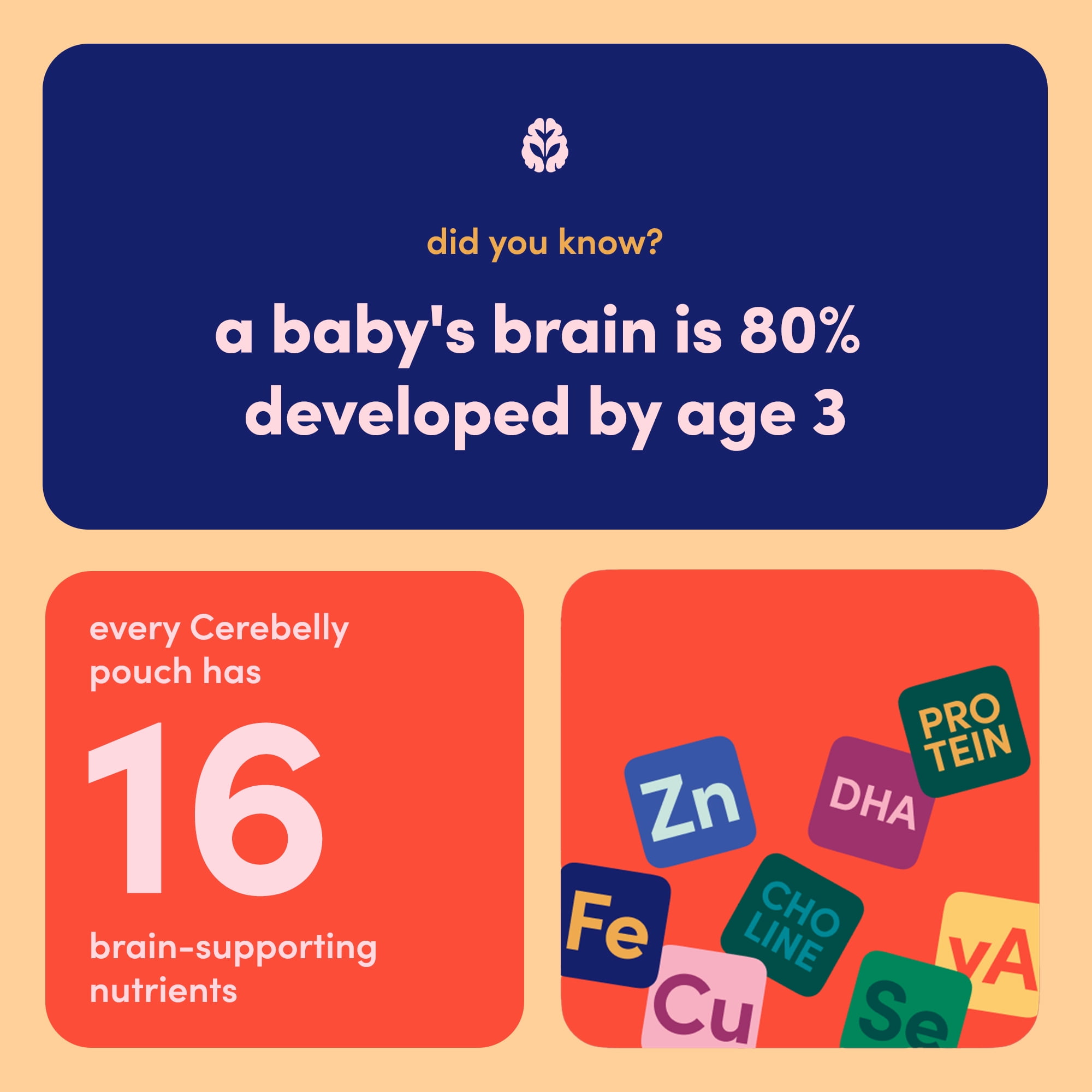 Cerebelly Organic Baby Food Pouches, Protein Bundle, 4 oz, Puree Toddler Pouches, 18 Pack
