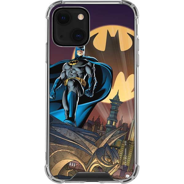Skinit DC Comics Batman in the Sky iPhone 13 Clear Case 
