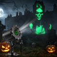 thumbnail image 1 of Proyector de Halloween Nagudenfo 3D Dynamic Green Skull Ghost, 1 of 7