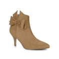thumbnail image 1 of Unique Bargains Women's Flower Point Toe Size Zipper Stiletto Heel Ankle Boots, 1 of 7