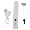 thumbnail image 2 of Handheld Milk Frother, Electric Recahrgeable Stainless Steel Whisk, Portable Powerful Coffee Foam Maker, Mini Drink Mixer Machine for Latte Cappuccino, Hot Chocolate, Matcha, 2 of 7