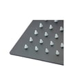 thumbnail image 4 of Regadera Cuadrada 20 Cm Baño Negra Mate Acero Inoxidable IML P-RC20N, 4 of 4
