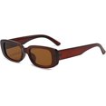 thumbnail image 1 of Gafas de sol rectangulares Protección Gafas de conducción retro para mujer brillar  Electrónica, 1 of 5