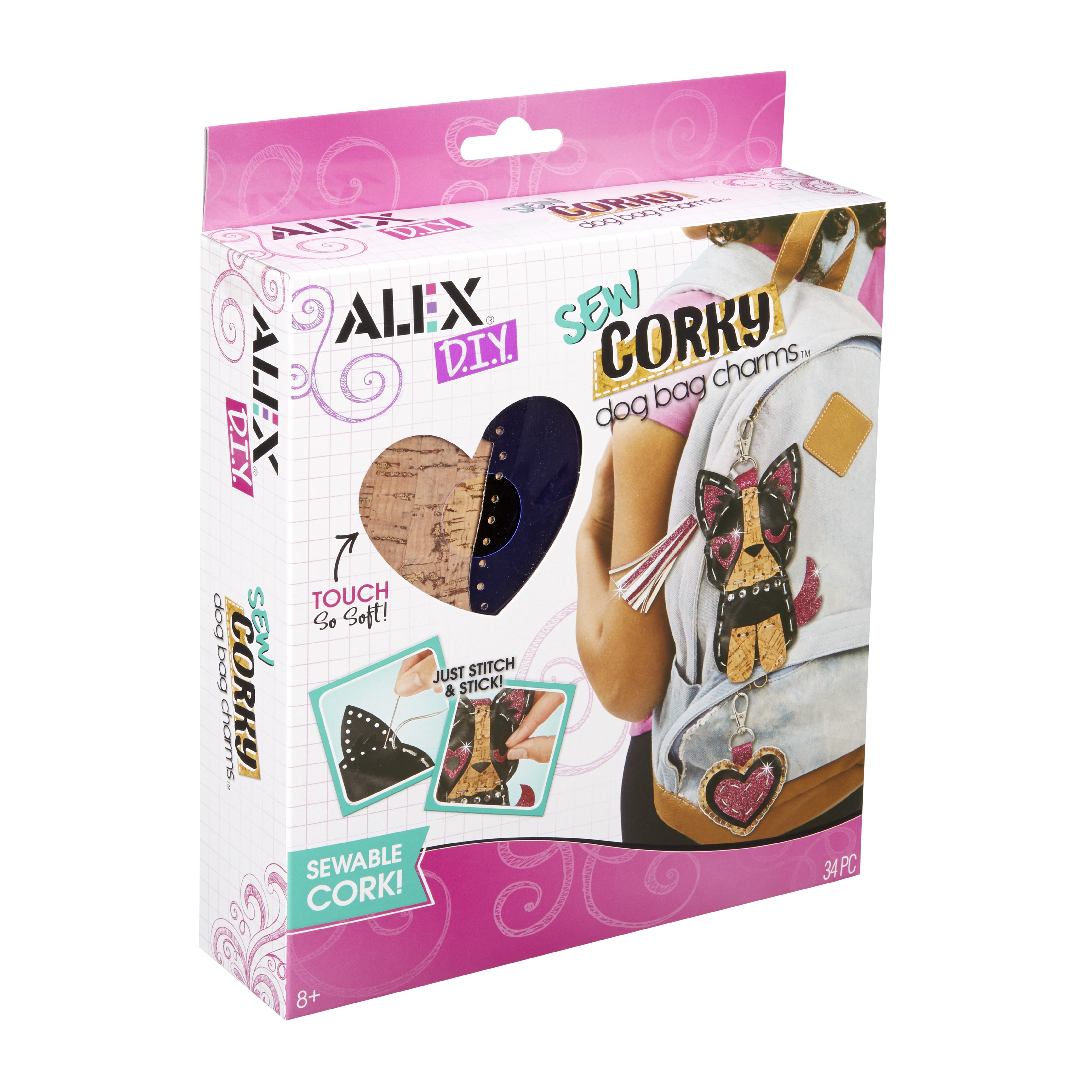ALEX DIY Sew Corky Dog Bag Charms