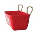 thumbnail image 2 of Little Giant Plastic Fence Feeder with Clips (Red) Heavy Duty Mountable Feed Trough Bucket for Livestock & Pets (4.5 Quart) (Item No. FF11RED), 2 of 5