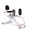 White&Pink, variant on Hip Abductor Machine, 3-in-1 Thigh & Glute Trainer for Home Gym, Adjustable Resistance for Inner/Outer Thigh Toner and Butt Lifter, Compact Leg Workout Equipment