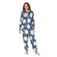 thumbnail image 4 of Adult Christmas Onesie Baseball Adult Zipper One-Piece Pajamas Unisex Pajamas with Pockets, 4 of 6
