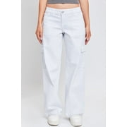 Womens Cargo Jeans with Bungee Hem