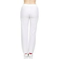 thumbnail image 3 of HEAL+WEAR Women's Straight-Leg Scrub Pants Elastic Drawstring Waist 4-Way Stretch Wrinkle-Resistant Medical, 3 of 4