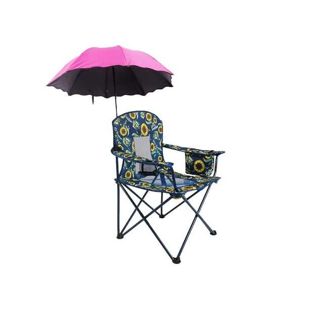 Ozark Trail Oversized Mesh Folding Cooler Chair Sunflower - Walmart.com