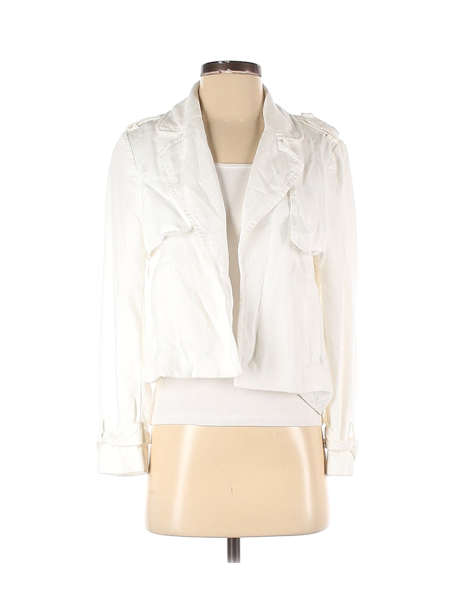 Zara Satin Jacket Jacket With Ruffle Trim Zara Buy Pre-Owned Zara - Main Image