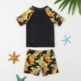 thumbnail image 4 of GYRATEDREAM Toddler/Baby Boys Swimsuit Bathing Suits Set 2-Piece Short Sleeve Rash Guard Swimwear & Swim Trunks Set Sunsuit UPF 50+ 1-5T, 4 of 7