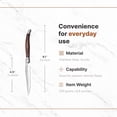 thumbnail image 7 of JS Gourmet Laguiole Steak Knives Set of 4, Stainless Steel Non Serrated Blade Edge French Steak Knives with Wooden Handles, 7 of 7