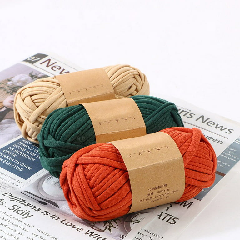 The Cloth Line Yarn Crochet Knitting Yarn For Beginners With Easy See Stitches Worsted Medium Cotton Nylon Blend Yarn Soft - Walmart.com