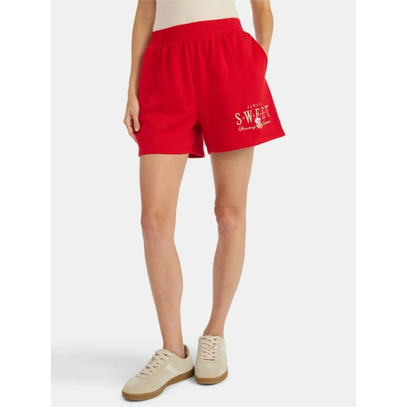 Strawberry Shortcake Women’s Graphic Shorts, 5" Inseam, Sizes XXS-XXL