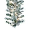 thumbnail image 4 of Vickerman 9' x 14' Flocked Kiana Artificial Christmas Garland with Warm White LED lights., 4 of 6