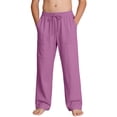 thumbnail image 5 of HAOTAGS Boys Girls Cargo Pants,Drawstring Casual Summer with Multiple Pockets Summer Pants Purple 9 T, 5 of 9
