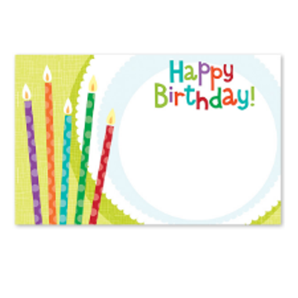 Happy Birthday Candles Gift Note Cards 50pk Walmart Com Walmart Com