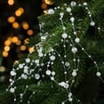 thumbnail image 5 of Pearl Beaded String Pendant Christmas Ice Crystal Bead Garland, 78.74in for Wreath Vine Decoration Holiday Home Display White, 5 of 6