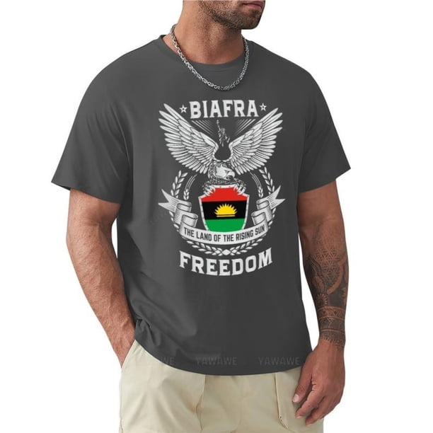Camiseta de verano para hombre, camiseta de marca con la bandera de la libertad de Biafra, camisetas con gráficos, nueva edición, camisetas para hombre