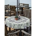 thumbnail image 2 of Outdoor Tablecloths with Umbrella Hole & Zipper, Green Purple Boho Round Tablecloths 60 Inch, Vintage Abstract Art Floral Ethnic Tribe Waterproof Table Cloth, Patio/Pool/Picnic Table Covers, 2 of 8