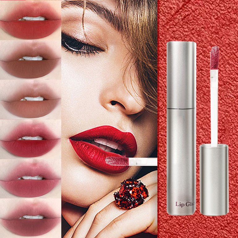 Matte Pink Velvet Lipstick 18 Colors Lip Gloss Long Lasting Non-marking Red  Sexy Waterproof Liquid Lipsticks Lip Makeup Cosmetic