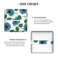 thumbnail image 5 of Kdxio Blue Sunflowers Print Tissue Box Cover,Square Decorative PU Leather Facial Paper Case Organizer Holder Dispenser for Bathroom,Night Stands,Desk,Car 5.2''X5.2''X5.2'', 5 of 8