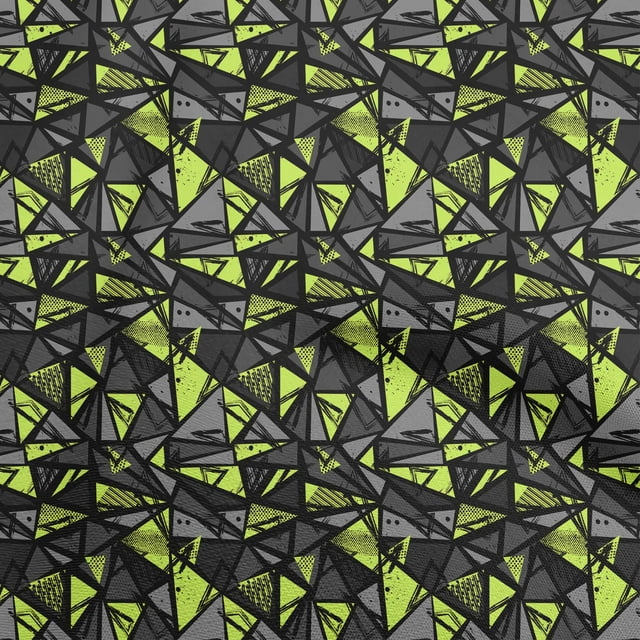 oneOone Cotton Poplin Black Fabric Abstracts Craft Projects Decor Fabric Printed By The Yard 56 Inch Wide