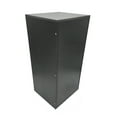 thumbnail image 1 of FixtureDisplays® Black Wood (MDF) Riser Six Sided 14.8 X 14.8 X 31.5", Bottom side has slot, Back side has door. 10089-RISER, 1 of 8