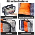 thumbnail image 3 of Bolsa de almacenamiento Hillban, 6 unidades, cubos negros transparentes para equipaje de viaje, 3 of 7