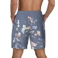 thumbnail image 4 of Fotbe Watercolor Flowers Butterfly Men’s Swim Trunks Quick Dry Swim Shorts Board Shorts with Mesh Lining-Large, 4 of 9