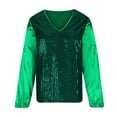 thumbnail image 2 of Njoeus Western Shirts for Women, Sequin Top for Women Party Night Women's V-Neck Tunic Tops Casual Long Sleeve Pullover Blouses, 2 of 5