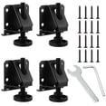 thumbnail image 1 of 4 Pieces Adjustable Furniture Leg Leveler, Heavy Duty Furniture Levelers, Cabinet Leg Leveling Feet with Locknuts, for Tables, Cabinets, 1 of 5