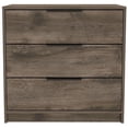 thumbnail image 1 of TUHOME Kaia Commode à 3 Tiroirs Commodes en Bois d'Ingénierie en Brun, 1 of 7