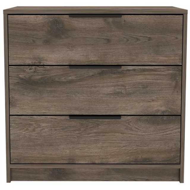 TUHOME Kaia Commode à 3 Tiroirs Commodes en Bois d'Ingénierie en Brun