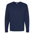 thumbnail image 5 of Hanes Essential Long Sleeve T-Shirt, Men's Crewneck Classic Fit Tee, Athletic Navy, M, 5 of 6