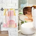 thumbnail image 7 of Yayeee 100% Cotton Hand Towels for Bathroom 16" x 28" Soft Absorbent Kitchen Towel, Pink Seashell Pattern, 7 of 7