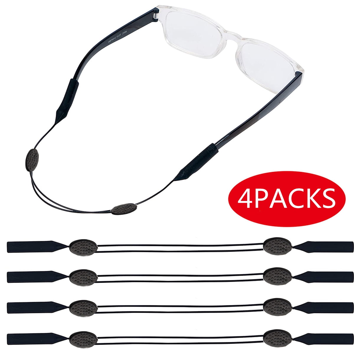N-Specs Deluxe Adjustable Nylon Safety Glasses Neck Cord Retainers Each 