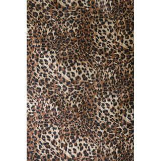 Animal Leopard Panther Cheetah Print on Pink Velvet 60” Width Fabric By The  Yard