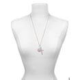 thumbnail image 3 of Delight Jewelry Silvertone Domed Multi Color RRT I Have Plans for You Engraved Cross Zoey Necklace, 28", 3 of 4