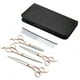 thumbnail image 5 of Tijeras de Peluquería para Mascotas Con Dorado, Juego de Tijeras de Peluquería Profesional de 4 piezas, con Peine para Gatos, Todas las Razas, 5 of 7