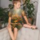 thumbnail image 4 of Fotbe Butterflies In Flower Field Pijama Estampada de 2 Piezas para Niños – Ropa de Dormir de Manga Corta Cómoda para Niños y Niñas, Camiseta y Shorts de Algodón-Medium, 4 of 6