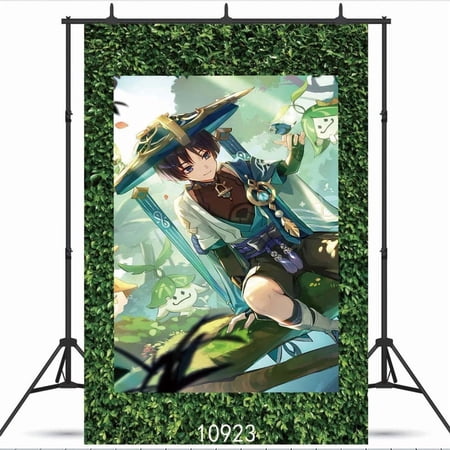 Genshin Impact Taspestry Wall Decor Birthday Banner Backdrop Background Party Supplies Taspestry Poster