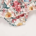 thumbnail image 6 of ZEHJUHAN Infant Girls Smocked Bubble Romper Dress Short Puff Sleeves with Matching Headband Multicolor，0-3M, 6 of 7