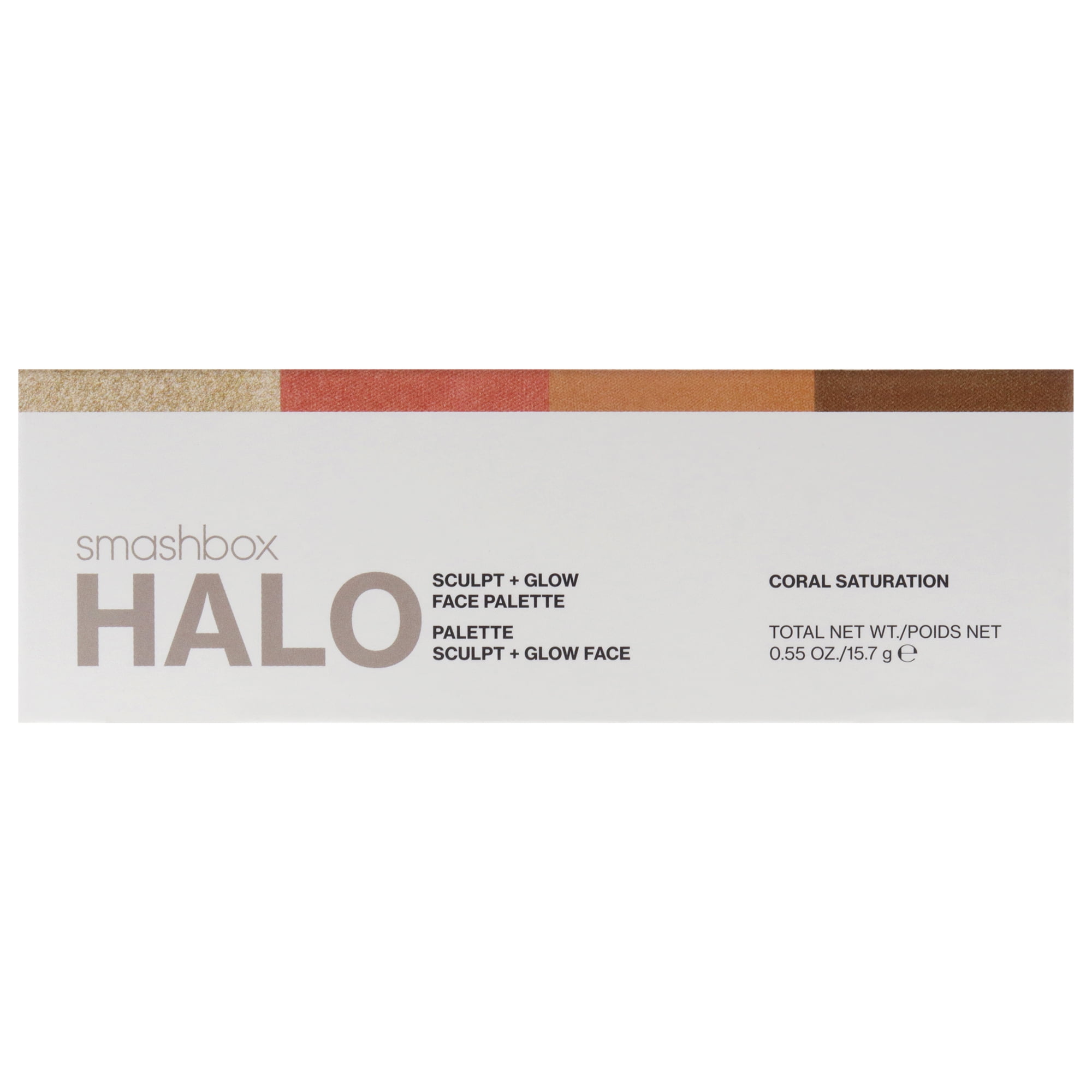 SmashBox Halo Sculpt Plus Glow Face Palette - Coral Saturation , 0.55 oz Makeup