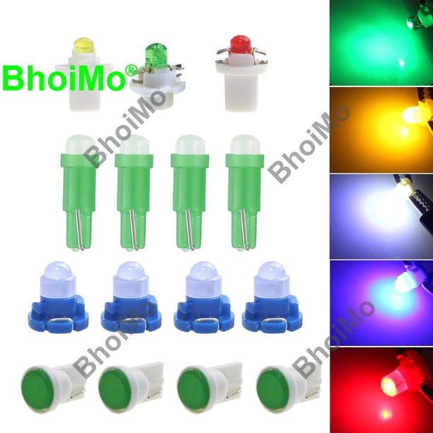 BhoiMo T5 led bulb Car dashboard Interior Side Lamp Light DC12V huangjie unisex