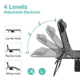 thumbnail image 7 of Burfoko 2-Pack Folding Chaise Lounge Chairs - 4-Position Adjustable Pool & Beach Loungers with Breathable Mesh Seat, Portable Outdoor Sun Chairs, 264lb Capacity, 7 of 7