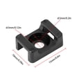 thumbnail image 1 of 100pcs Cable Tie Mount Clips Saddle Type Wire Holder Bases Computer TV Cord Fixing Clamps Baohd, 1 of 8