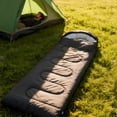 thumbnail image 3 of XIBUFE 2026 New Cold Weather Sleeping Bag for Adults, 5°F-32°F, Lightweight, Waterproof with Heat Retention, Stuff Sack & Snag-Free Zipper | for Camping, Sleepovers, Guests (Black), 3 of 6
