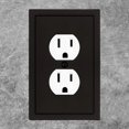 thumbnail image 4 of Plaque Murale Décorative Moderne avec Couvercle de Sortie, Alliage de Zinc Solide Durable (Simple Duplex 2PK, Noir Mat), 4 of 5